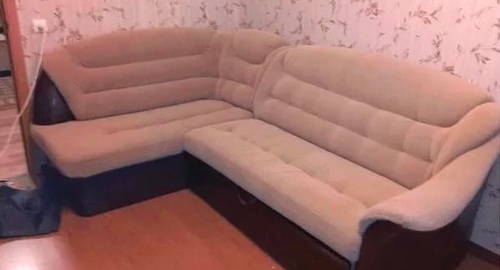 Перетяжка углового дивана. Пушкинская